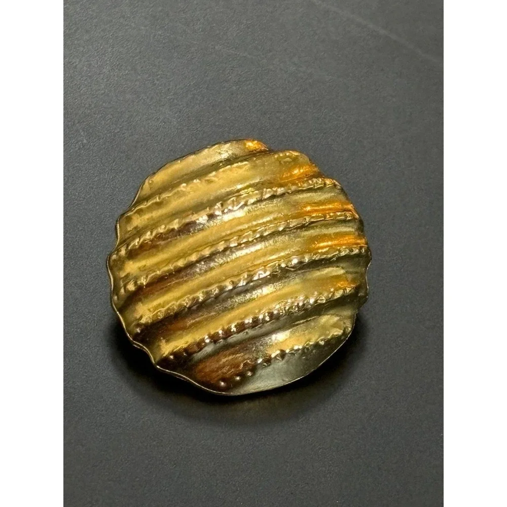 Vintage 80s Gold Tone Clip On Earrings Set  3 Pairs - Geometric & Textured
